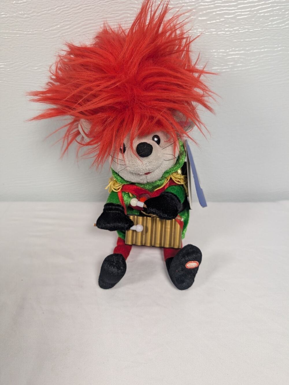 Puffy Heads Musical Mouse “Carol of the Bells” Animated Gemmy Toys working